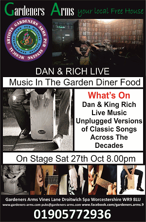 Gardeners Arms Droitwich Pubs Restaurants in Droitwich Worcester Midlands M5